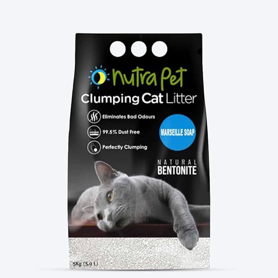 Nutrapet Bentonite Marsiella Soap White Compact Clumping Cat Litter 5Kg