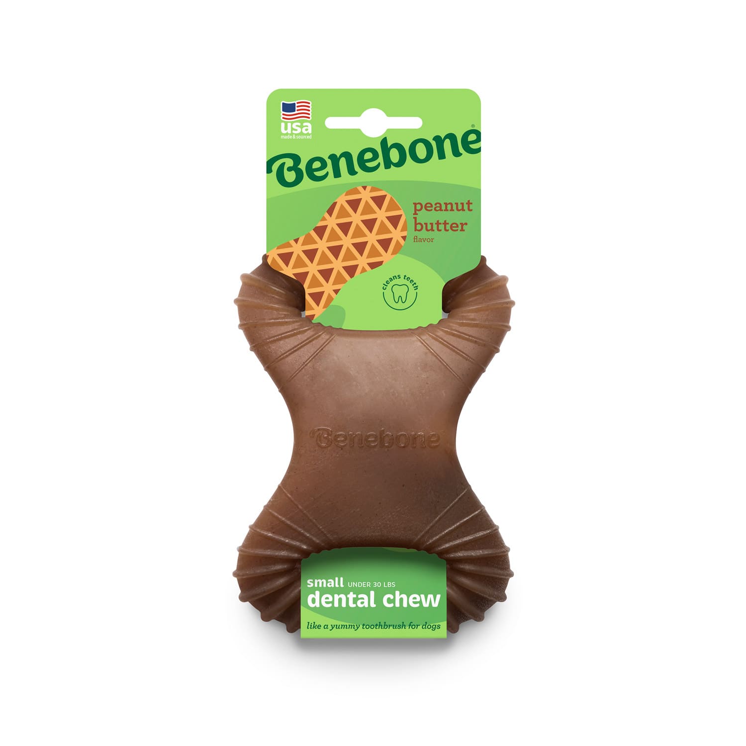Benebone Dental Dog Chew Toy – Peanut