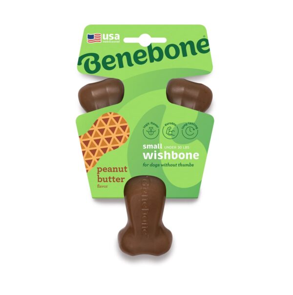 Benebone Wishbone Dog Chew Toy – Peanut