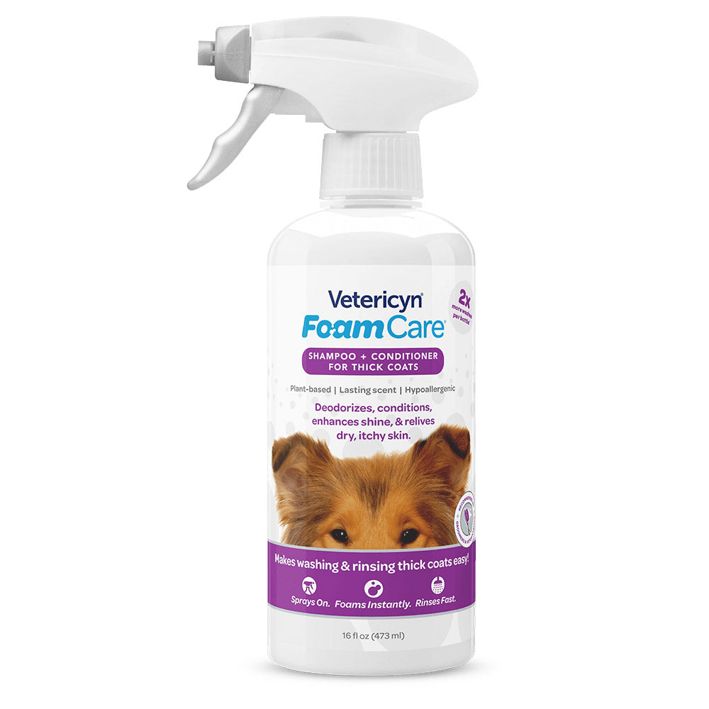 Vetericyn FoamCare Pet Shampoo – Thick Coats
