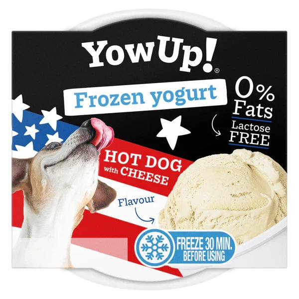 YowUp Frozen Yogurt Hot Dog Cheese Dog Wet Food - 110G
