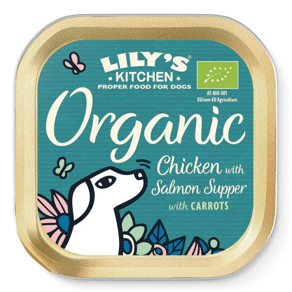 Lily's Kitchen Organic Chicken with Salmon Wet Dog Food - 150G