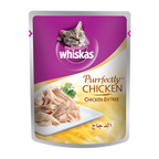 Whiskas 1+ Years Purrfectly Chicken Adult Wet Cat Food In Jelly 85G 10+2FREE