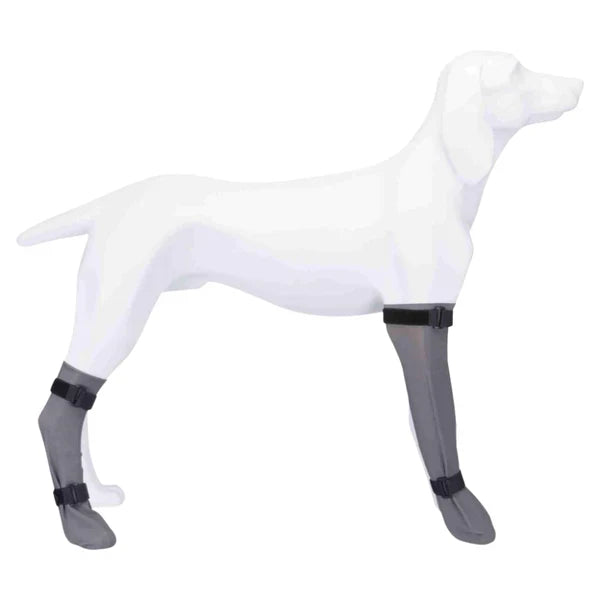Trixie Silicone Protective Sock For Dog Paws - Grey — Small