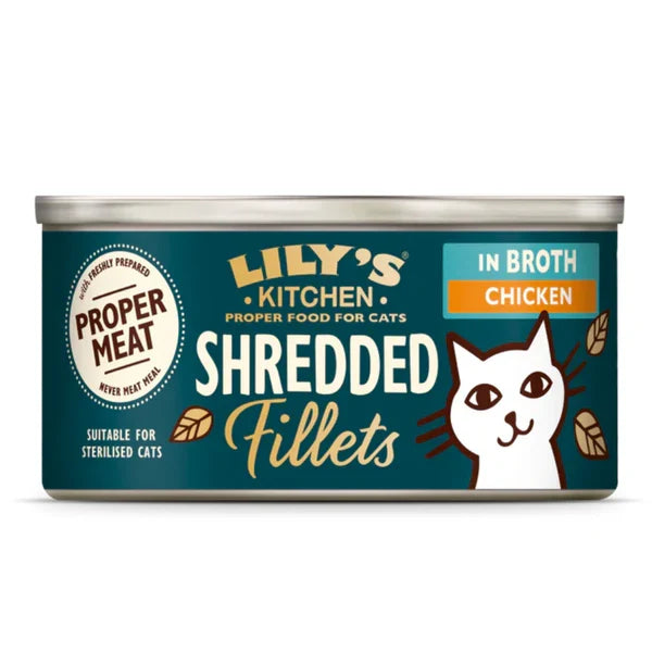 Lily’s Kitchen Shredded Fillets in Broth Chicken Wet Cat Food - 70G