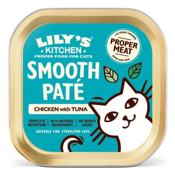 Lily’s Kitchen Smooth Paté Chicken with Tuna Wet Cat Food - 85G