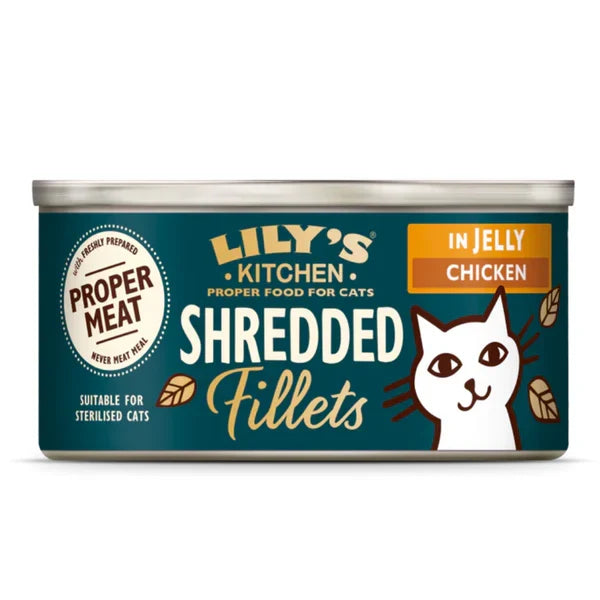 Lily's Kitchen Shredded Fillets in Jelly Chicken Wet Cat Food - 70G