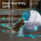 Catlink Scooper Luxury Pro X AI Self Cleaning With Odour Removal Cat Litter Box 13L 63x62x74cm - Grey