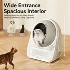 Catlink Scooper Luxury Pro X AI Self Cleaning With Odour Removal Cat Litter Box 13L 63x62x74cm - Grey