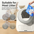 Catlink Scooper Luxury Pro X AI Self Cleaning With Odour Removal Cat Litter Box 13L 63x62x74cm - Grey