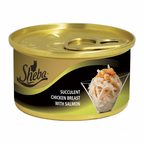 Sheba Deluxe Succulent Chicken Breast with Salmon in Gravy Wet Cat Food 85G - Pack of 24