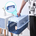 Cozy Paws Plastic Pet Carrier with Metal Door – 48*32*30cm – Mixed Colours