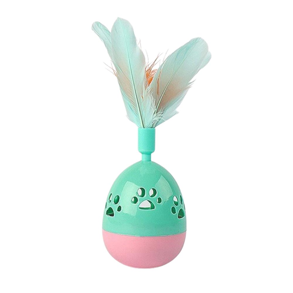 Cozy Paws Interactive Feather Stick Tumbler Toy-Mixed Colour