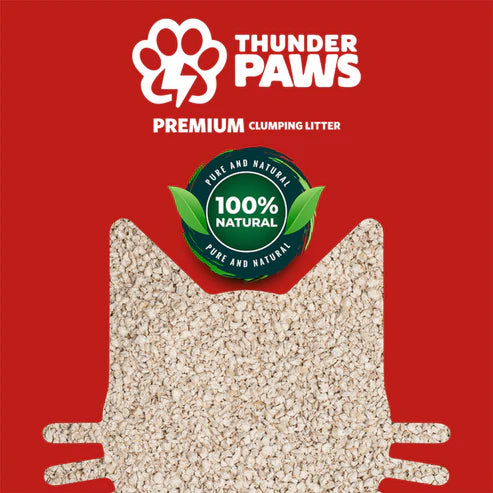 Thunder Paws Premium Hard Clumping Clay Cat Litter