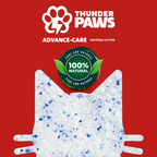 Thunder Paws Advance Care Non-Clumping Crystal Cat Litter 5+1 Liter FREE