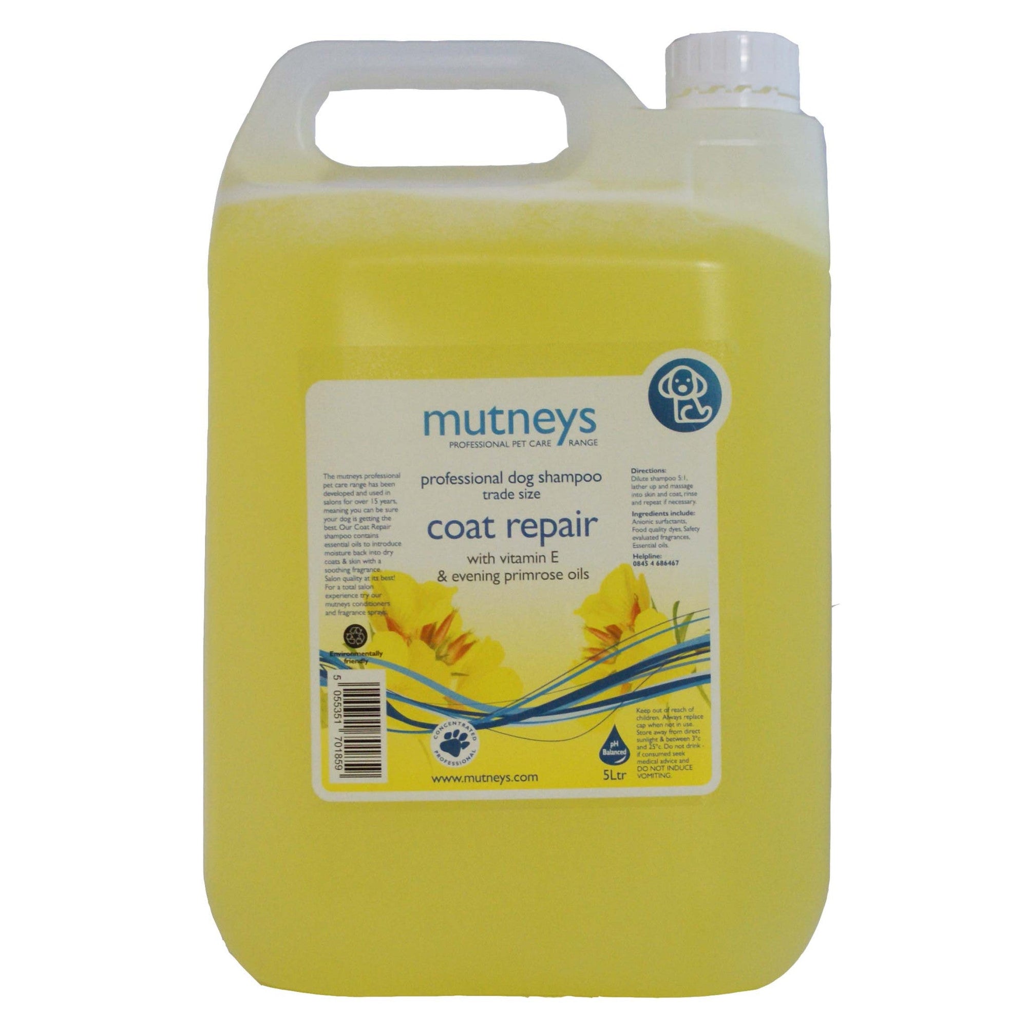 Coat Repair Shampoo with Evening Primrose Oil 5 L