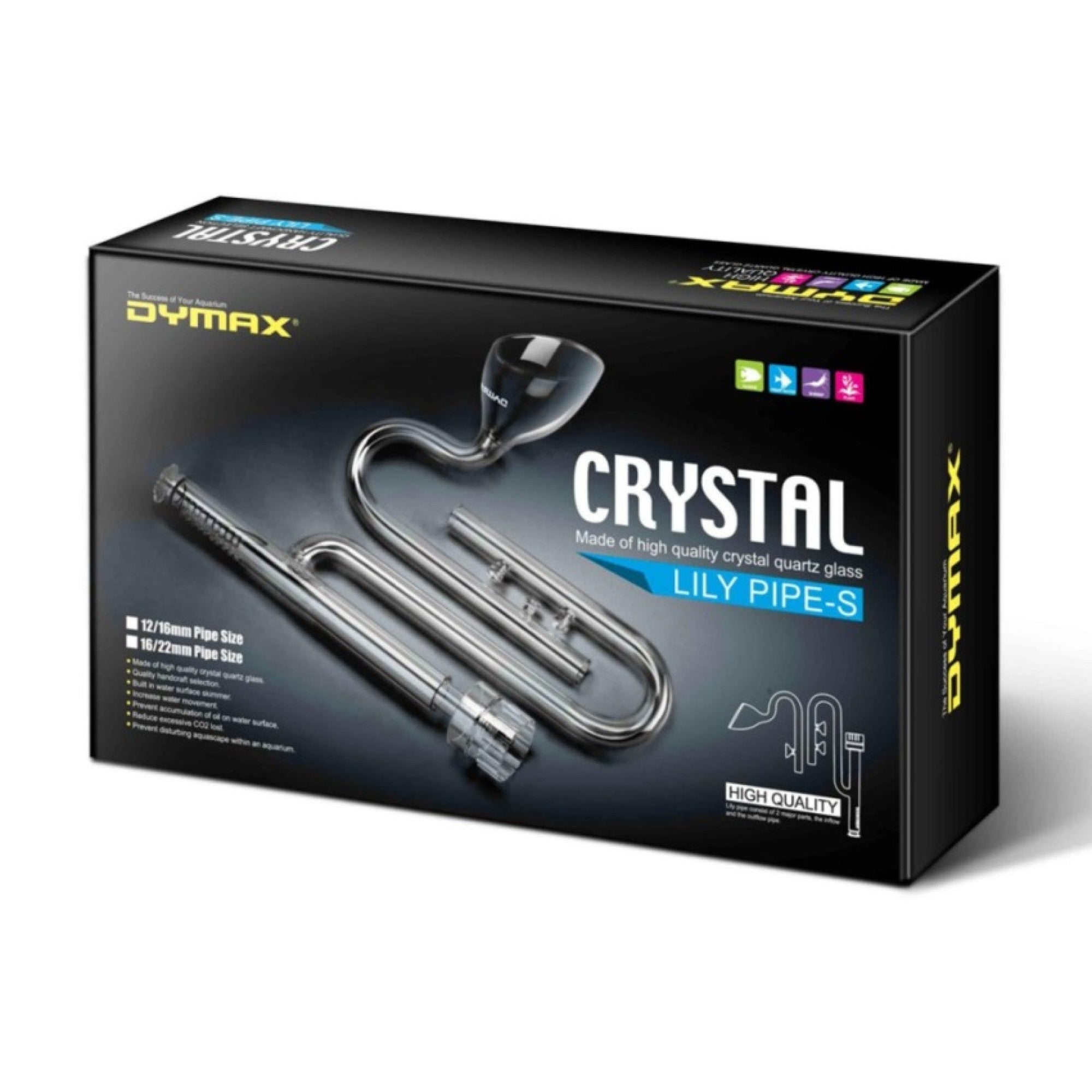 Crystal Lily Pipe W Surface Skimmer