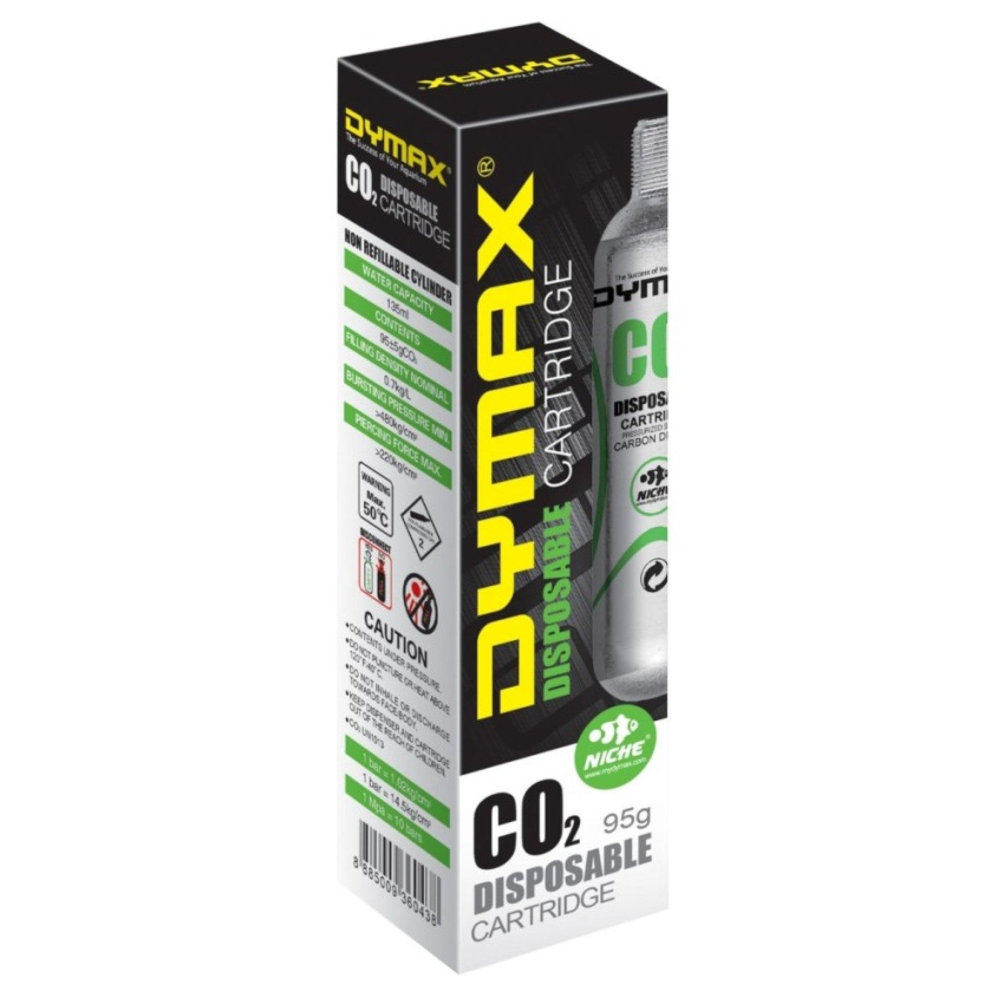 Dymax CO2 Disposable Cylinder 1 x 95 g