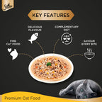 Sheba Fine Wet Cat Food Pouch Tuna with Pumpkin & Carrot in Gravy 70G