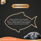 Sheba Fine Wet Cat Food Pouch Chicken & Tuna in Gravy 70G