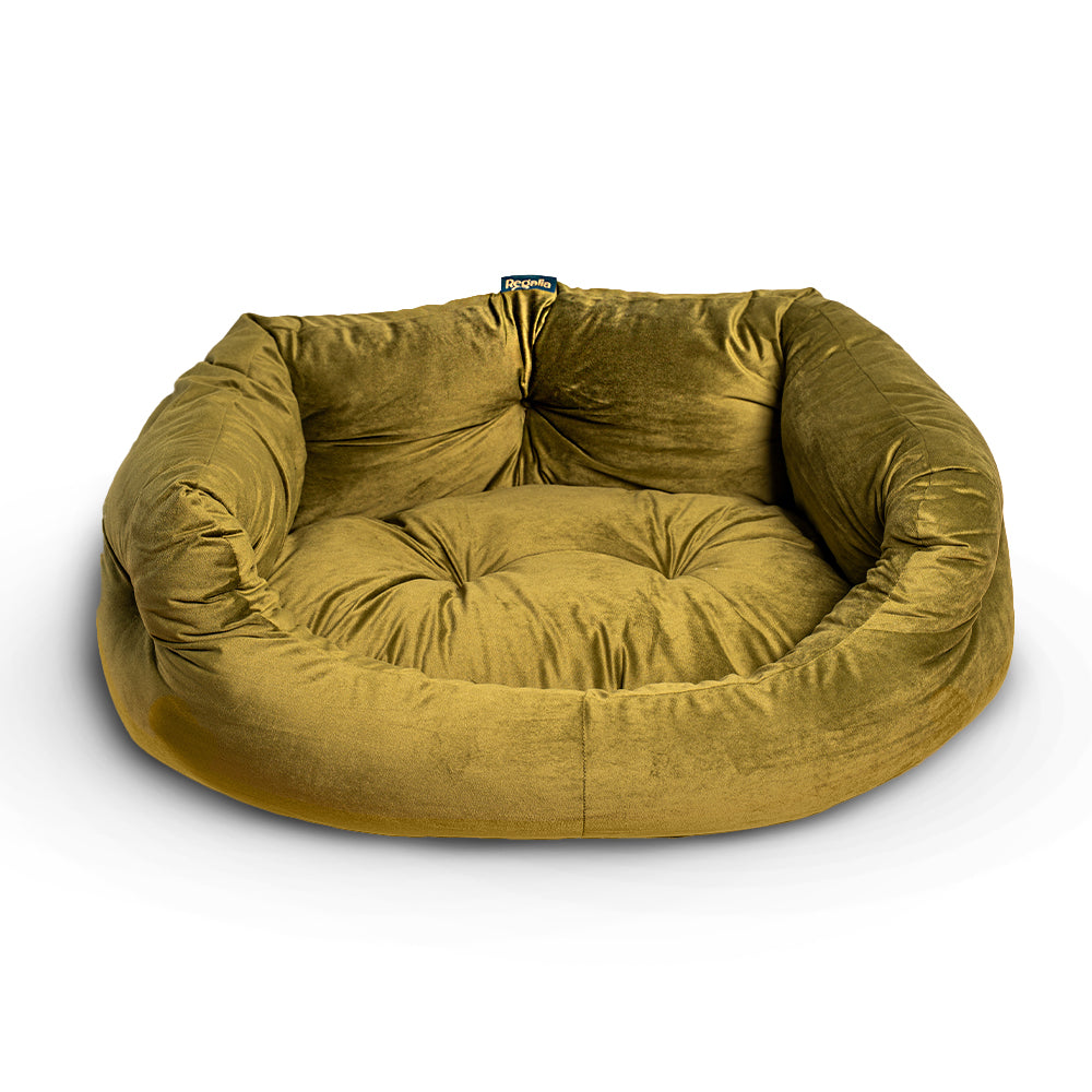 Regalia Velvet Deluxe Slumber Non-slip Dog Bed - 76cm