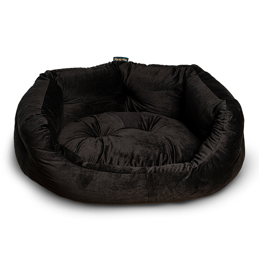 Regalia Velvet Deluxe Slumber Non-slip Dog Bed - 76cm
