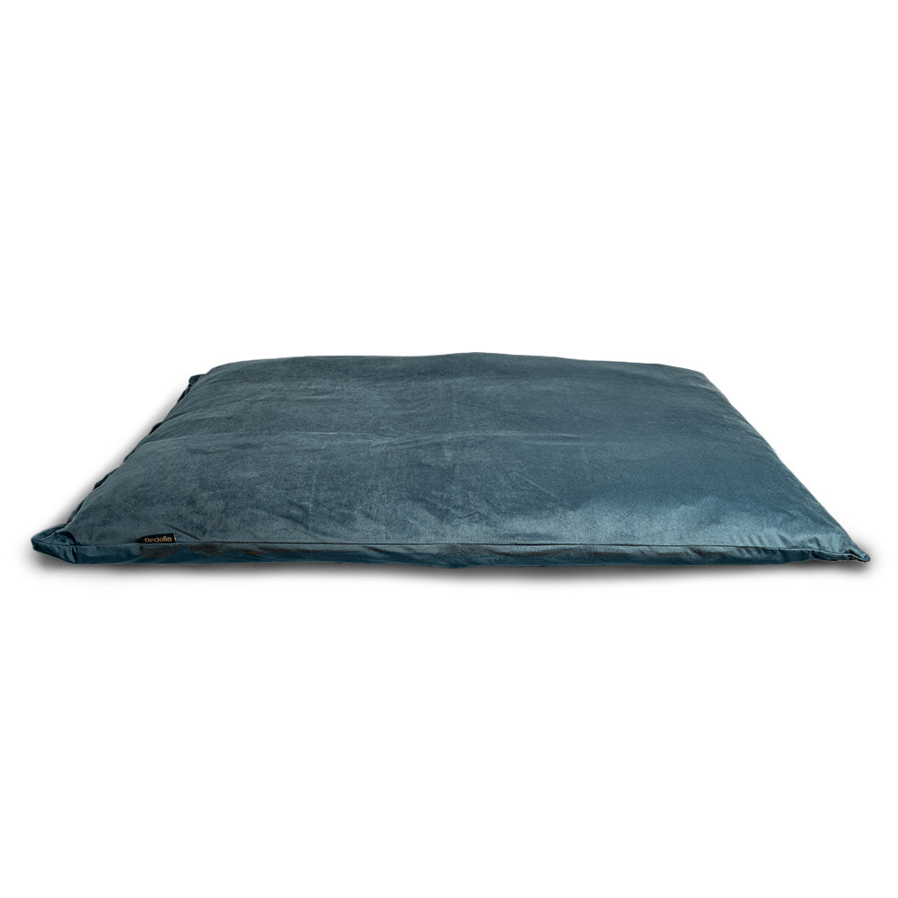 Regalia Velvet Deep Duvet Non-slip Dog Bed - Aqua