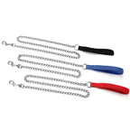 For Pet Dog Lead Chain With Pu Handle Size : Large (3.5*120Cm) (Mixed Colors)