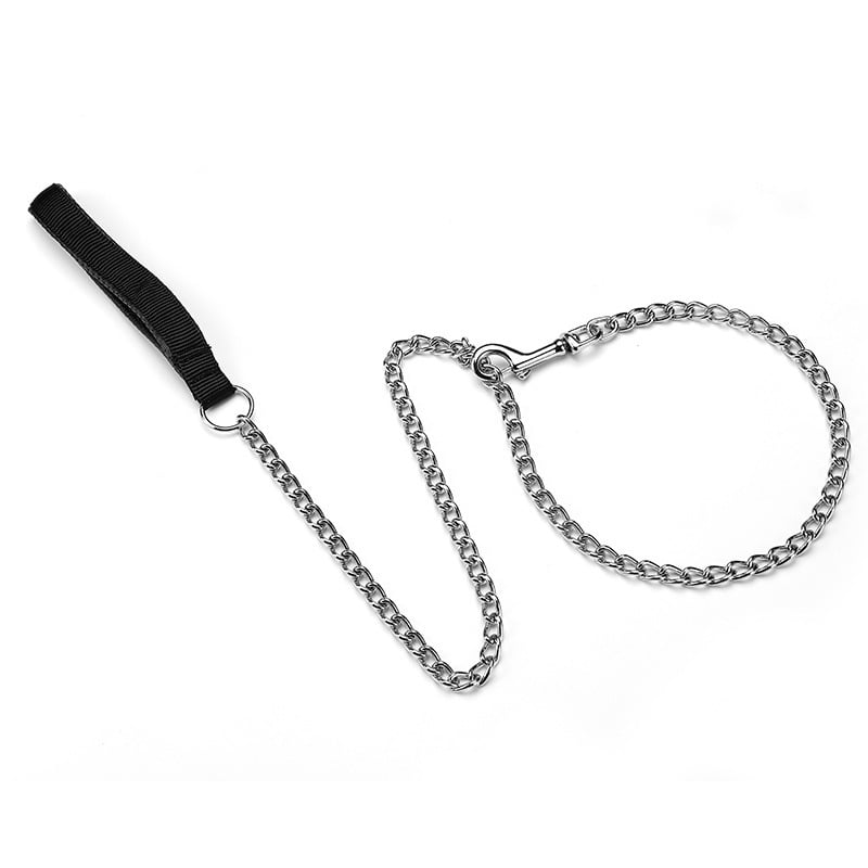 For Pet Dog Lead Chain With Pu Handle Size : Large (3.5*120Cm) (Mixed Colors)