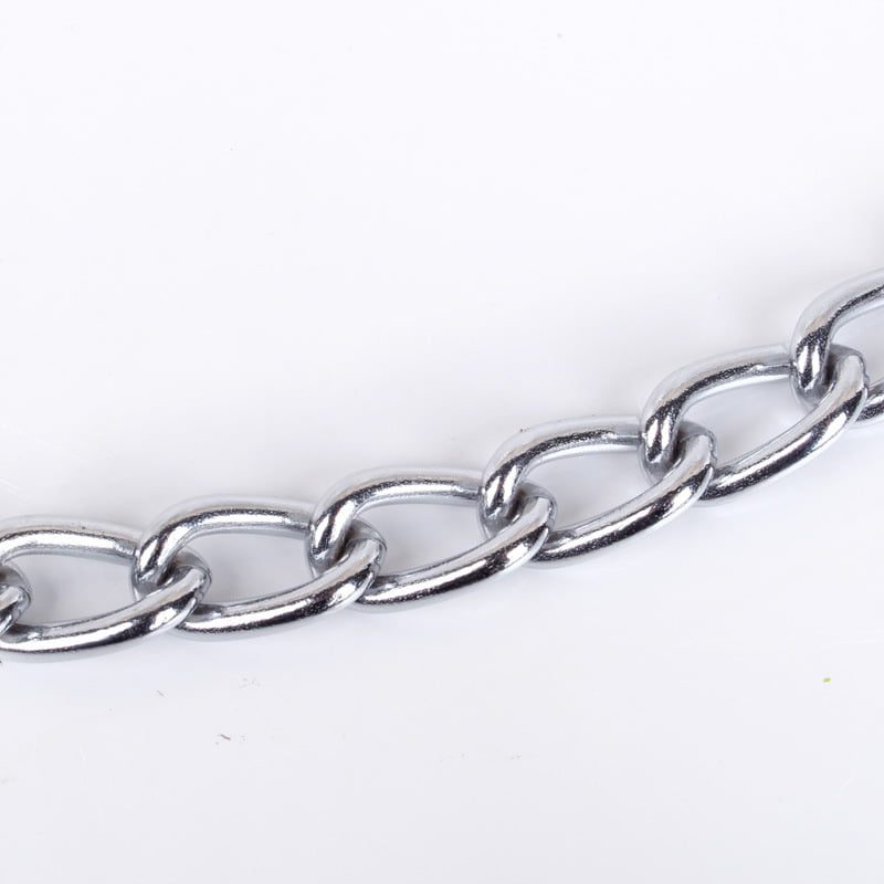 For Pet Dog Lead Chain With Pu Handle & Collar - Large (3.0*120Cm) (Mixed Colors)