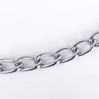 For Pet Dog Lead Chain With Pu Handle & Collar - Large (3.0*120Cm) (Mixed Colors)