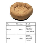 Danish Design Allsorts Basketweave Beige Donut Bed for Dogs