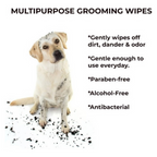 Thunder Paws Unscented Sanitary Pet Wipes Suitable for Cats and Dogs