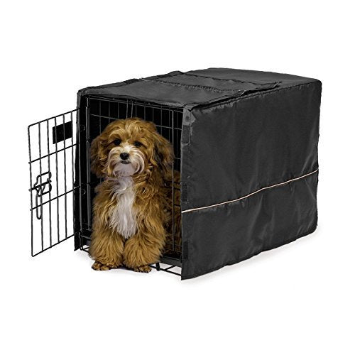Black Polyester Pet Crate Covers
