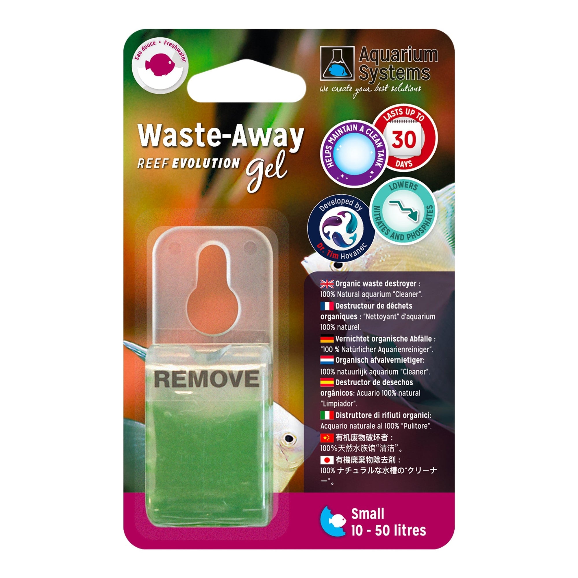 Waste-Away Gel Freshwater Single Pack Small, 10-50 L