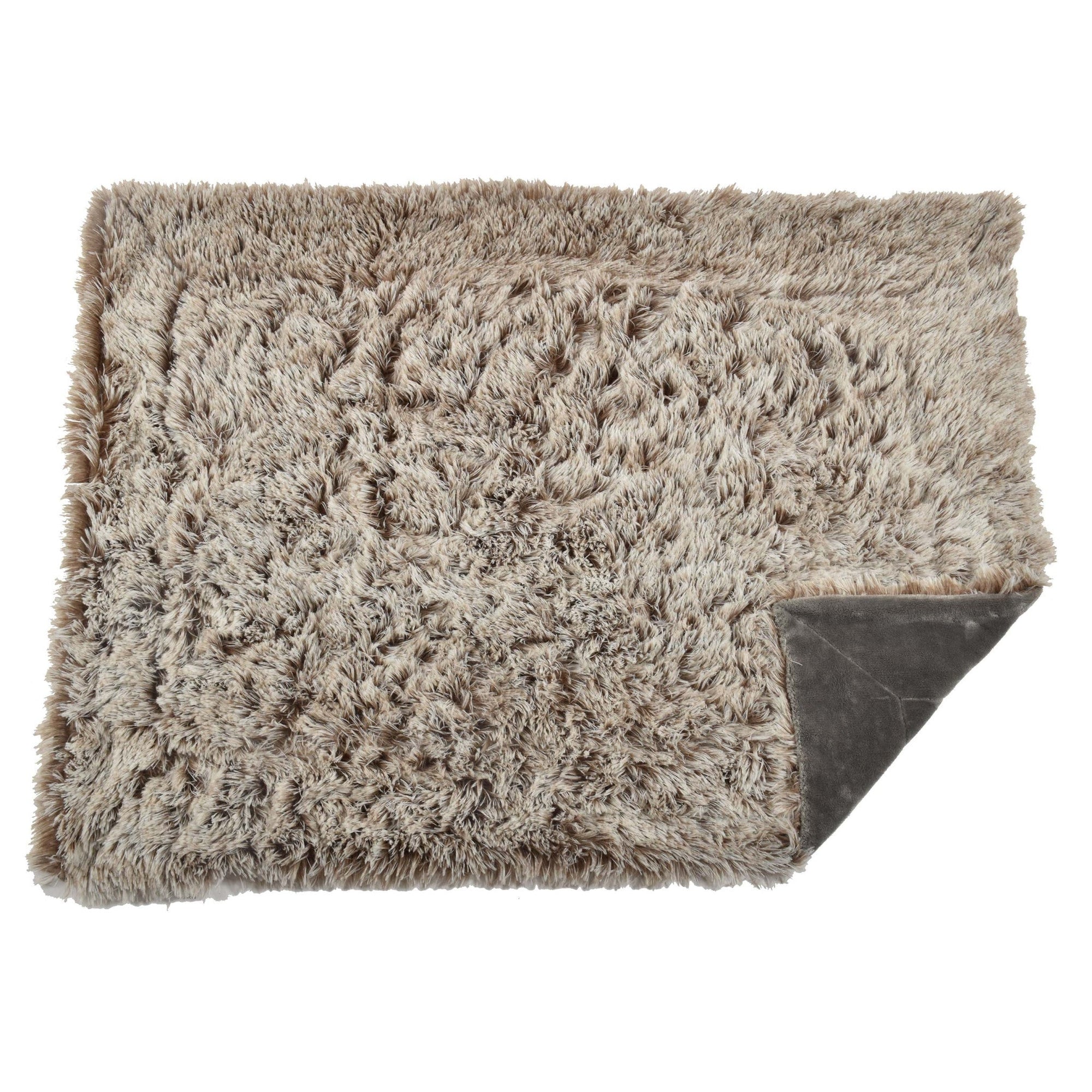 Plaid Furry Throw