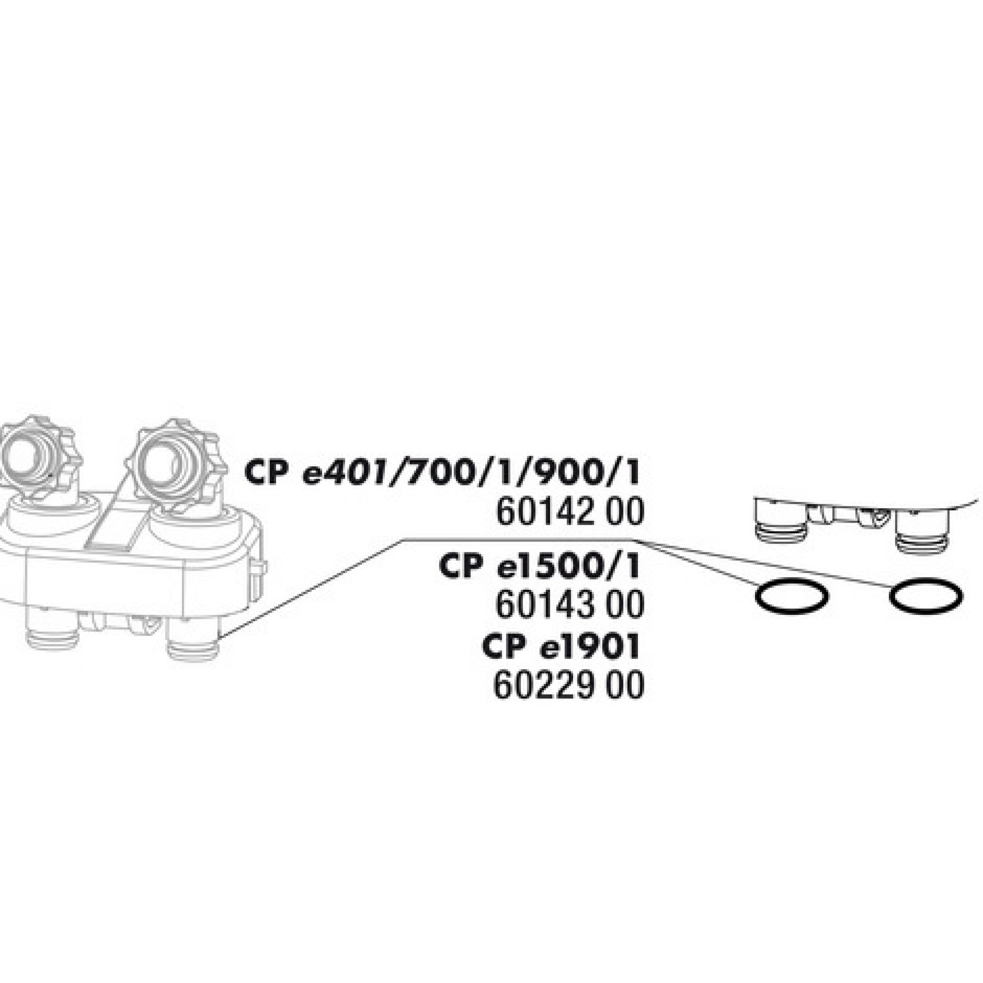JBL CP e1901,2 O-Ring Hose Connector Set (2x)