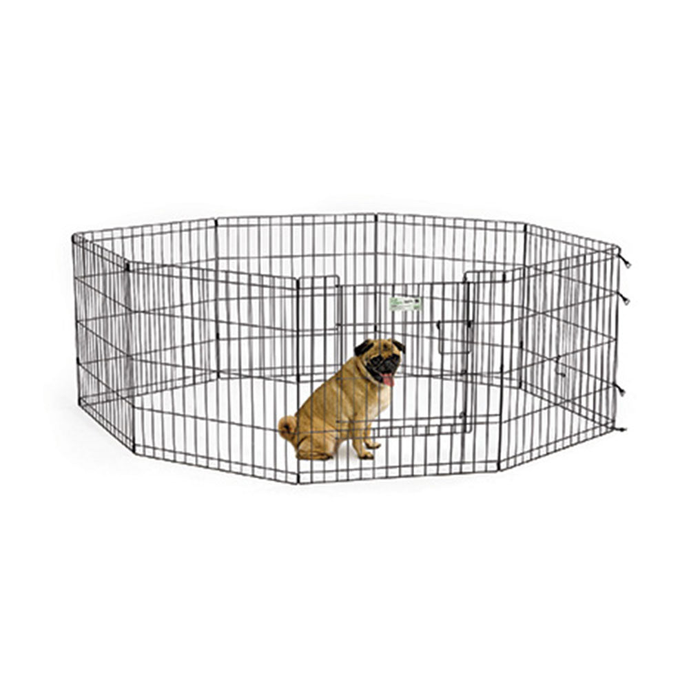 24Inch Black Exercise Pen with Full MAX Lock Door