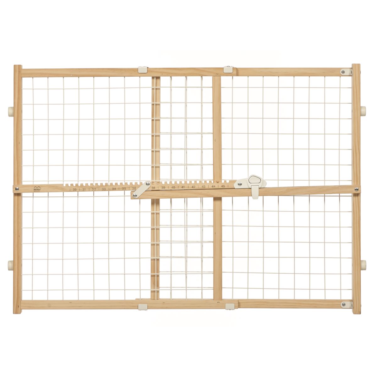 Wood and Wire Mesh Pet Gate