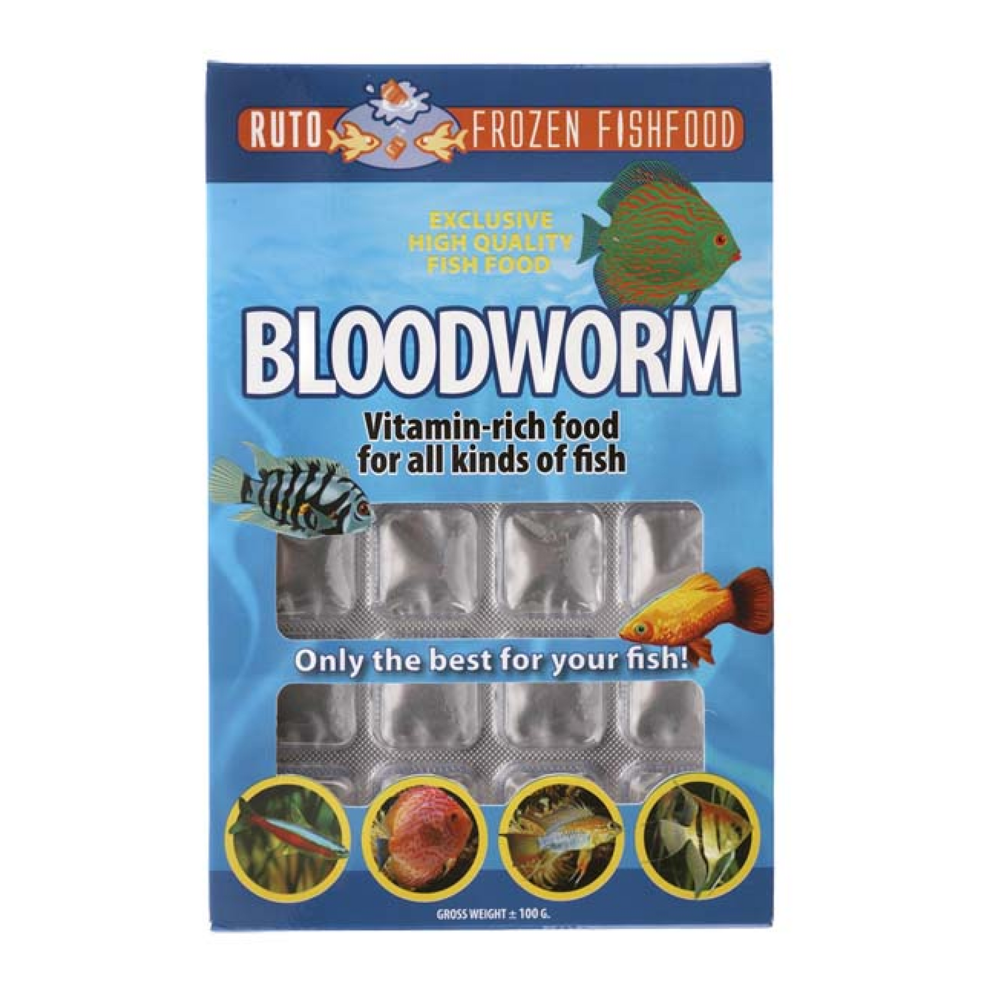 Ruto Frozen Bloodworm Blister 100 g - Zero Waste