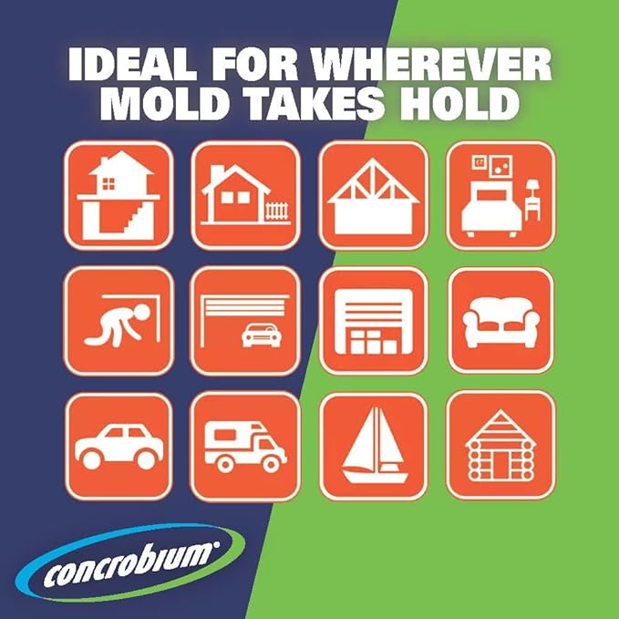 Concrobium 25001 Mold Control Jug, Gallon , CC128OZ 4PK MODE CONRTOL CA (4 x 3.78 L / 1 Gallon ) - PACK OF 4 GALLON