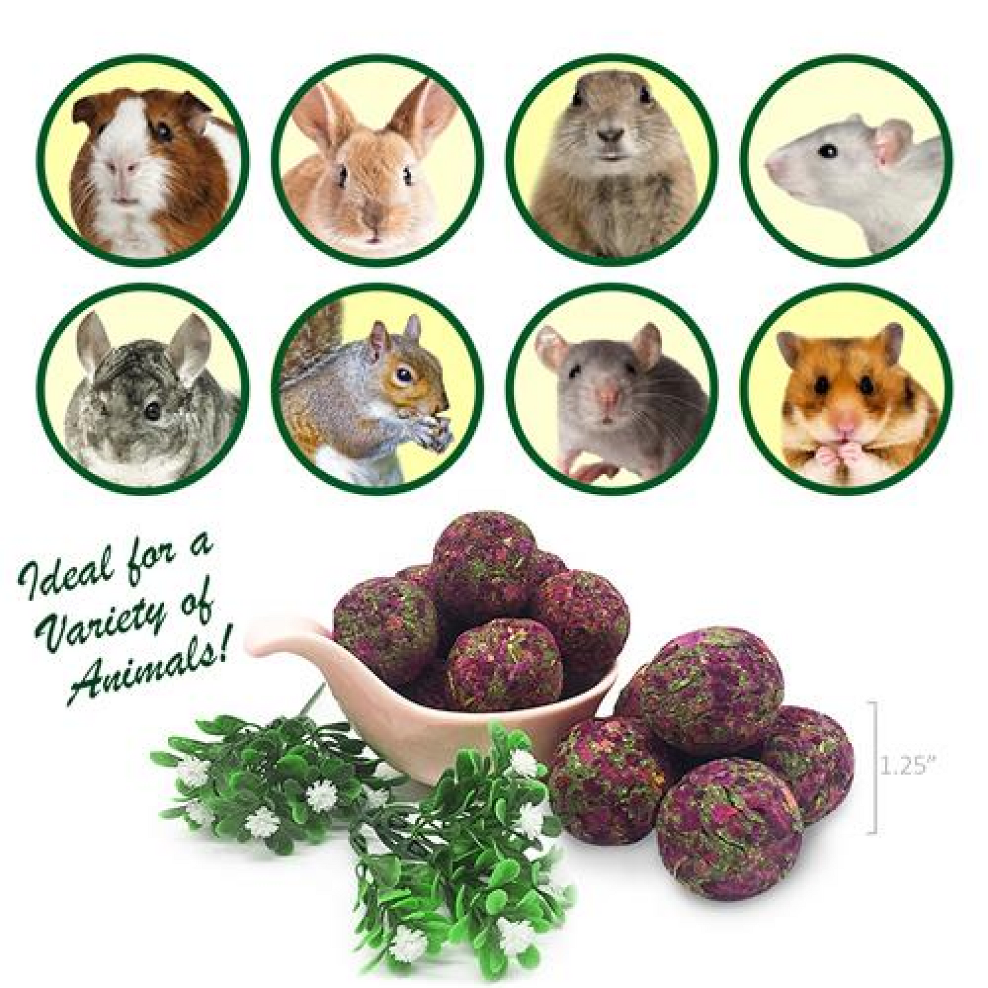 Munchers Rose Petals & Timothy Chew Balls 6/pk