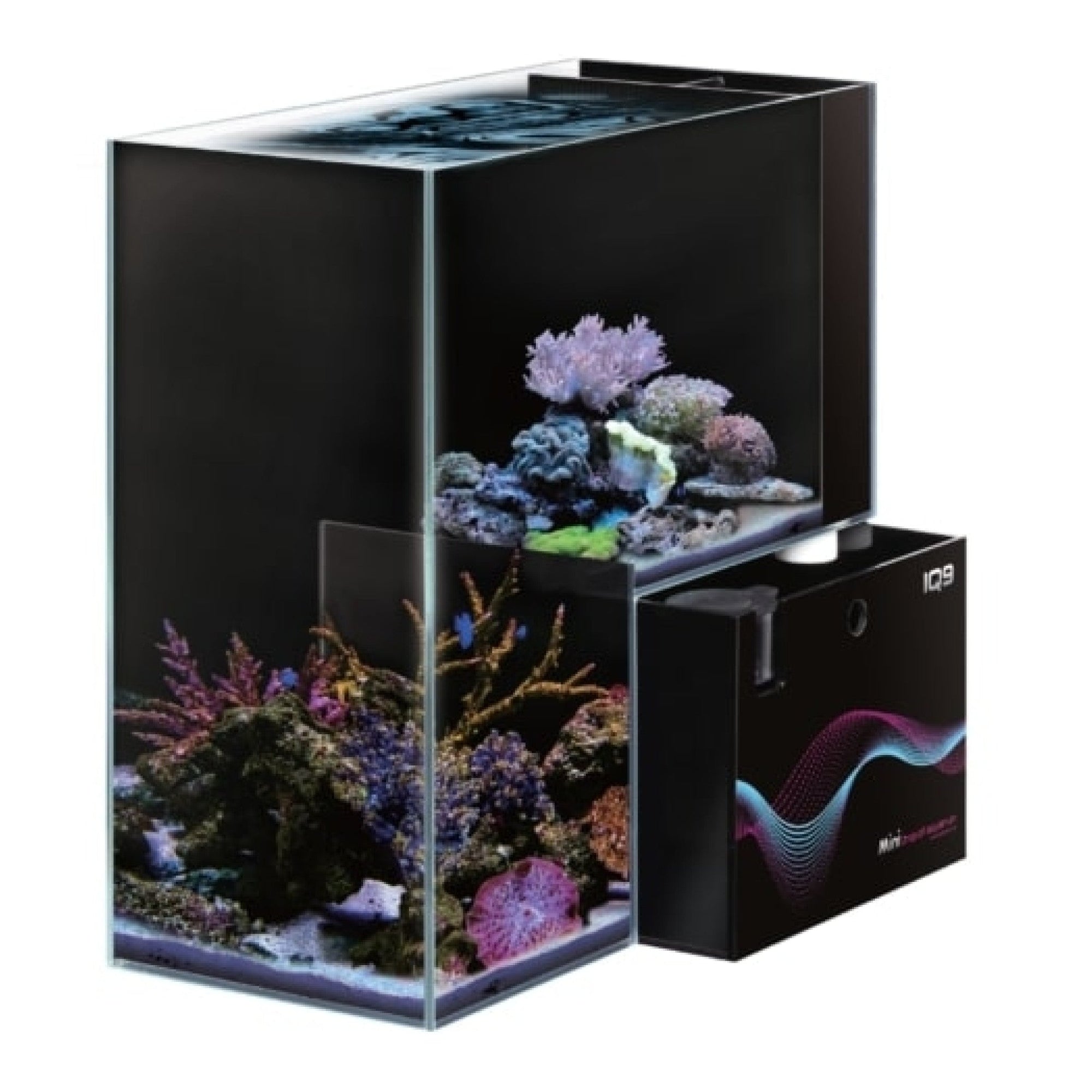 Dymax IQ9 Mini Drop Off Acrylic Aquarium-Marine 470 mm L x 220 mm W x 470 mm H (5 mm Thickness)