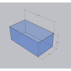 Dymax Shallow Aquarium 45 cm x 24cm x 18cm (5 mm)