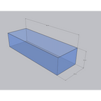 Dymax Shallow Aquarium 90 cm x 30 cm x 20 cm (6 mm)