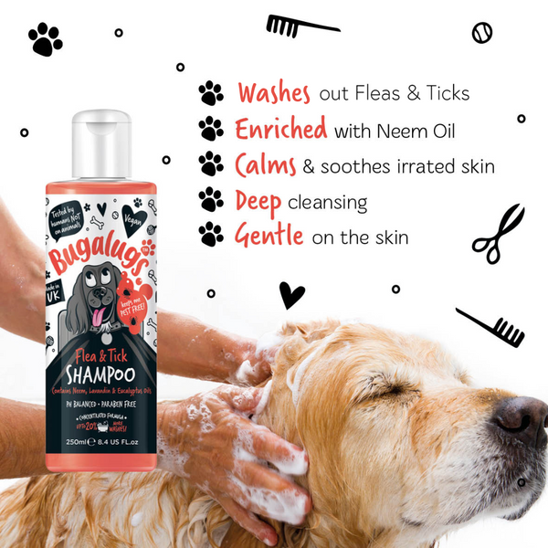 Bugalugs Flea & Tick Dog Shampoo - 500ML