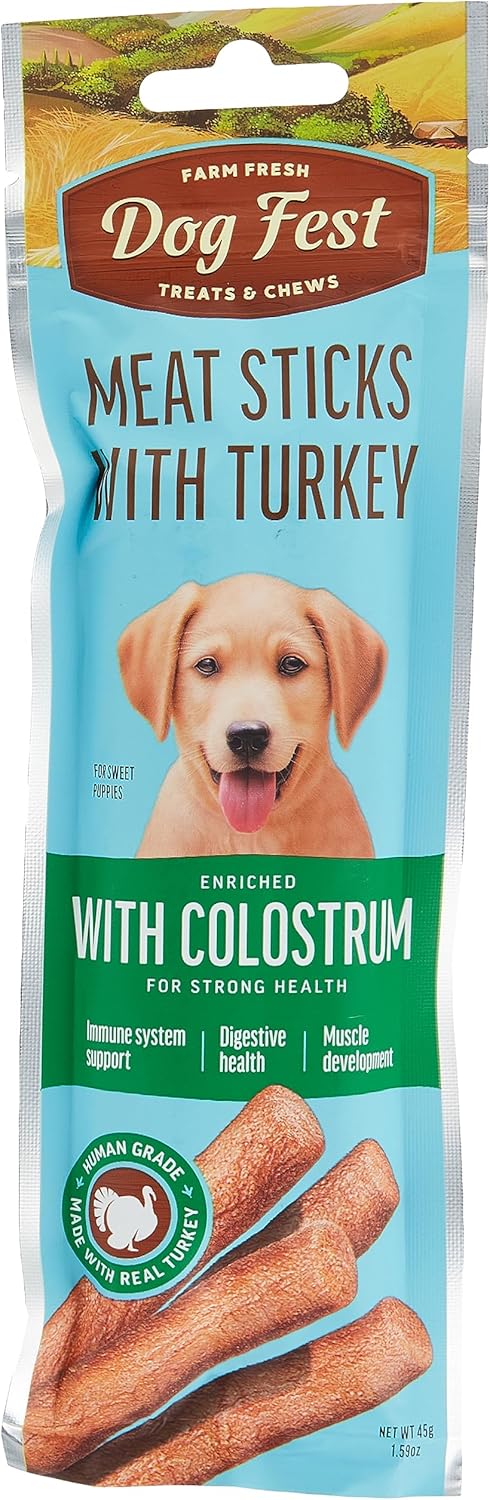 Dog Fest Turkey Stick with Colostrum 45g