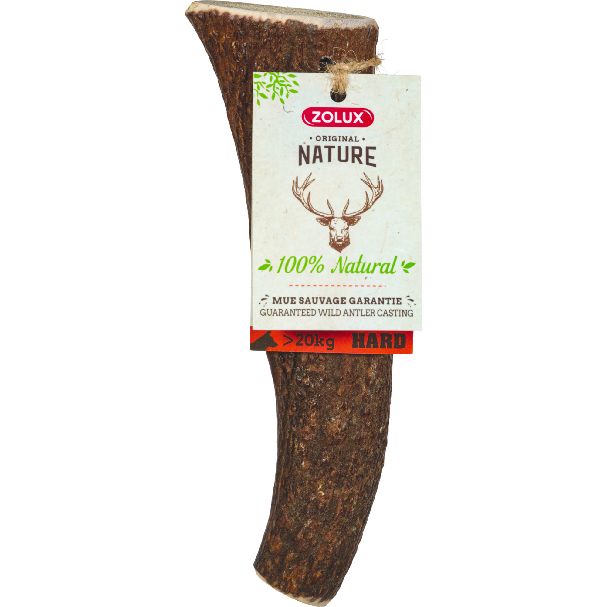Natural Deer Antler Hard for Dogs Over 20 kg
