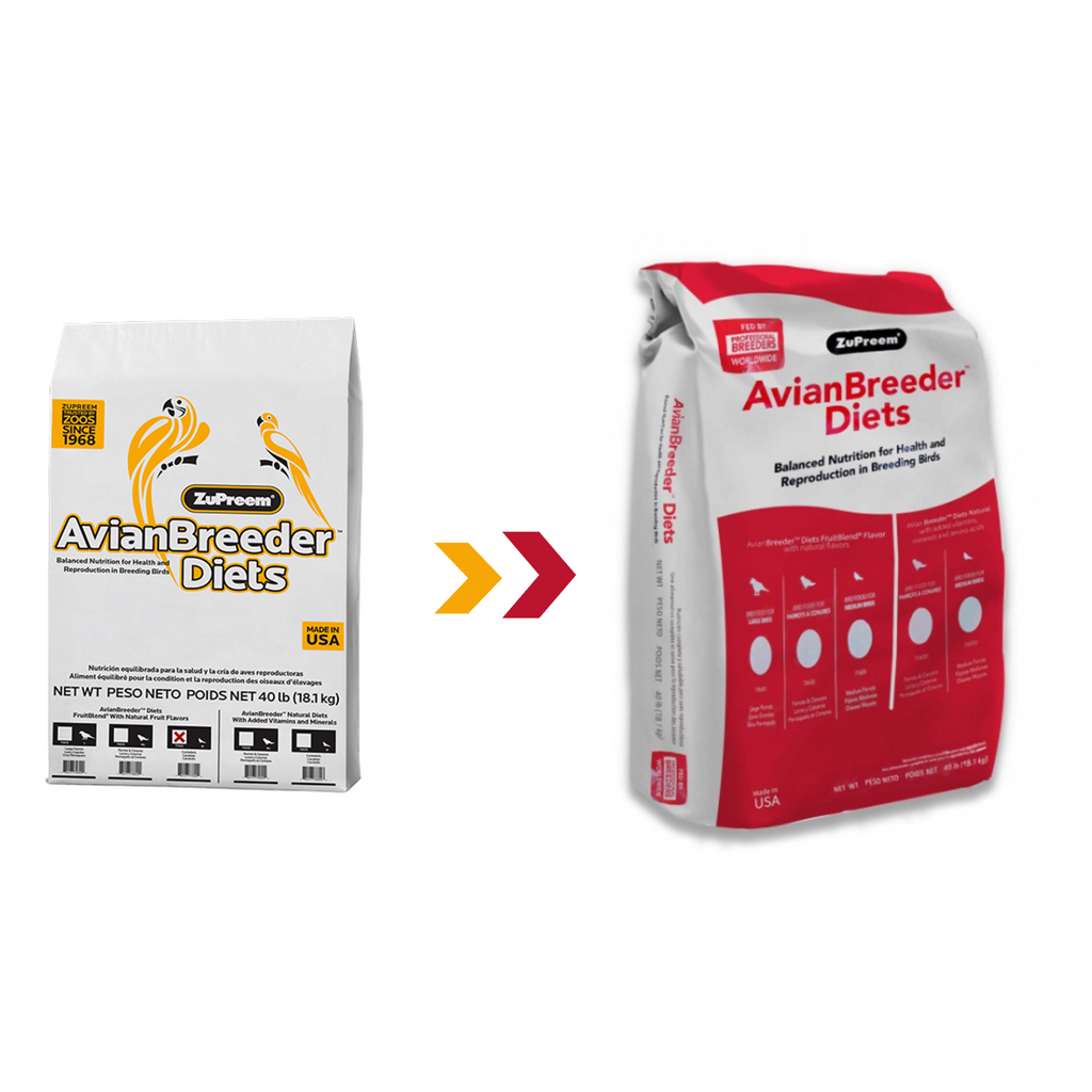 AvianBreeder FruitBlend Diet, Cockatiels 40 lbs (18.14 kg)