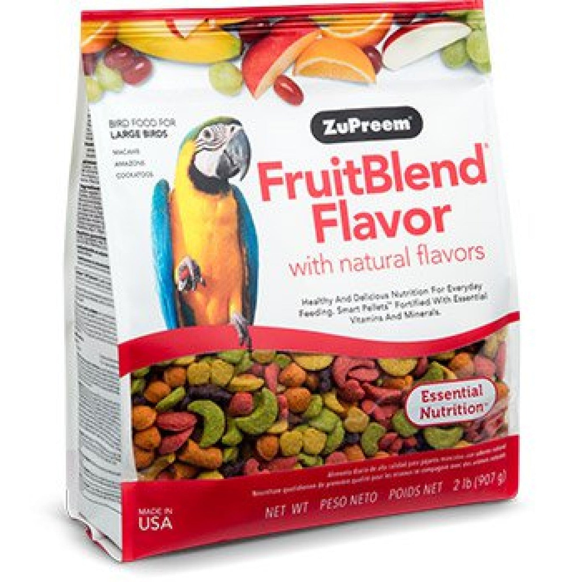 FruitBlend Flavor Large Parrot Food 2 lbs (0.91 kg)